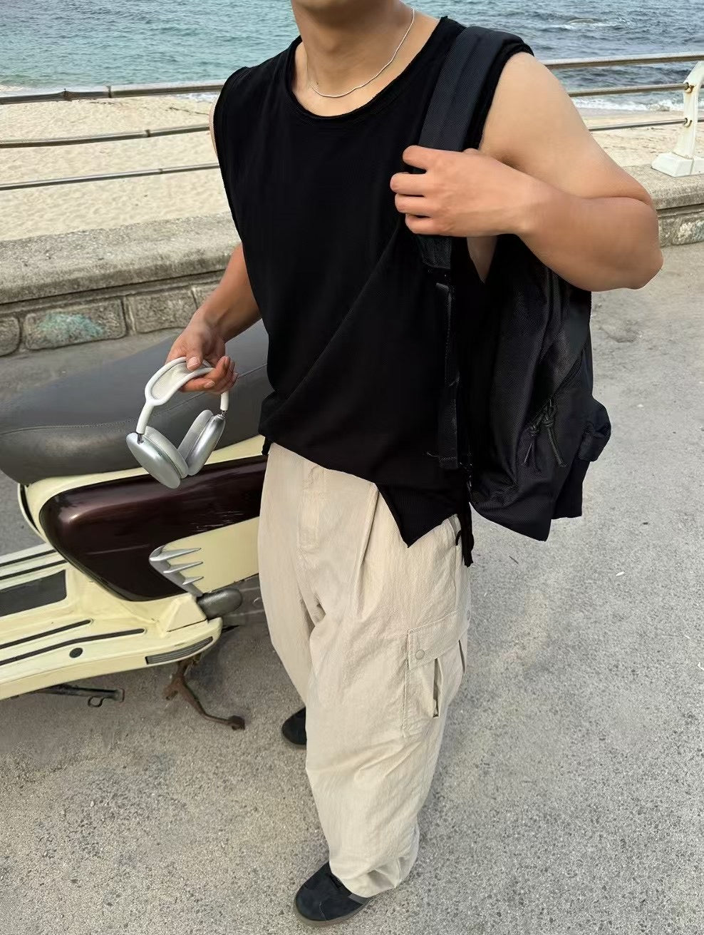 棉質襯搭背心