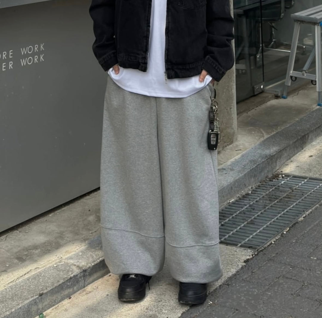 闊身落地棉長褲