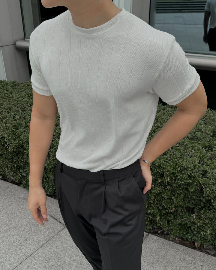 柔軟韓系短袖上衣 - 韓國男裝