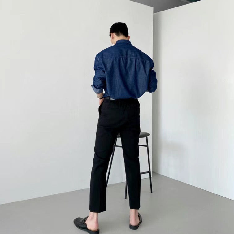 現貨 直腳九分長褲