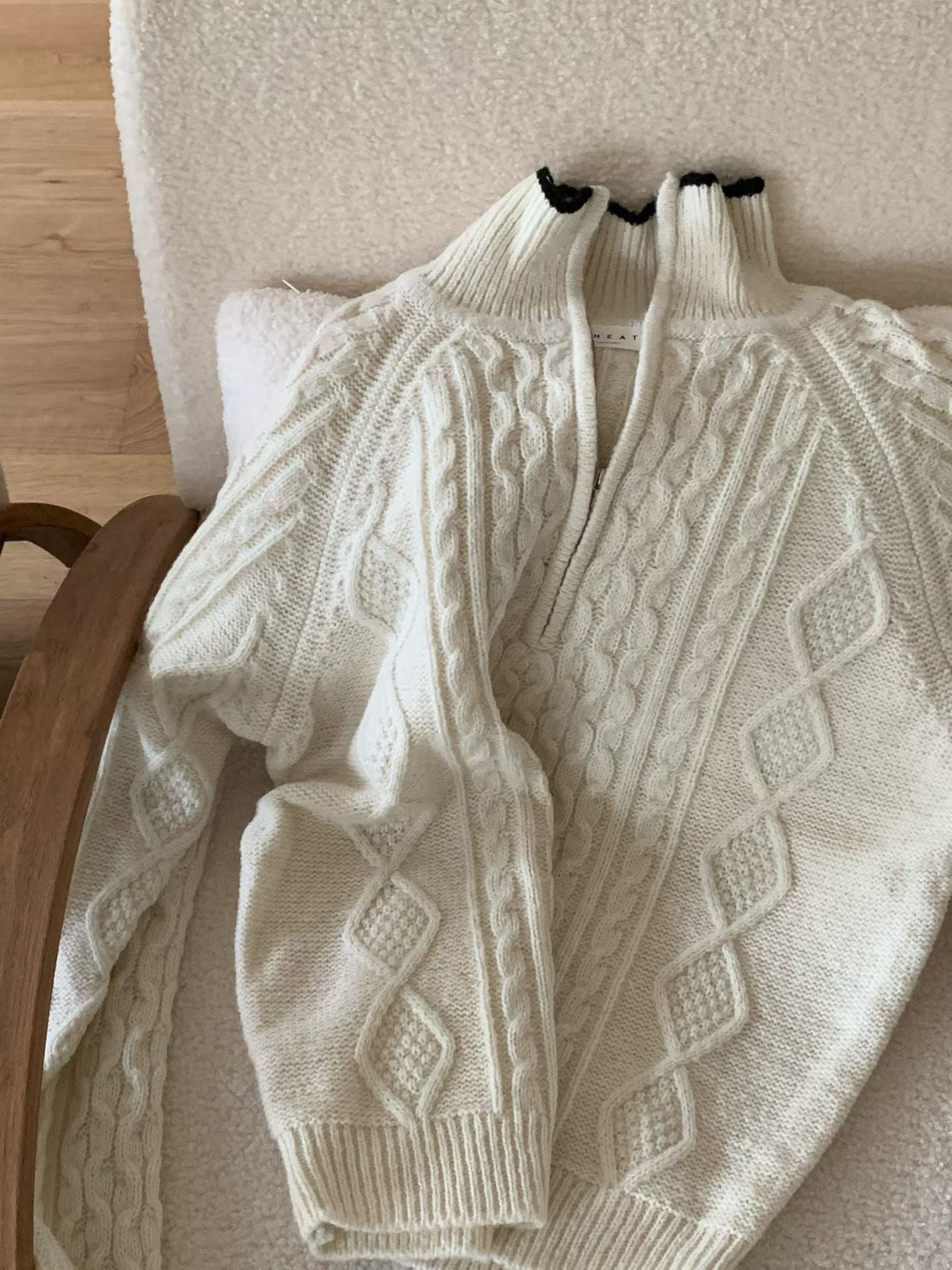 <情侶裝系列>麻花針織長袖上衣