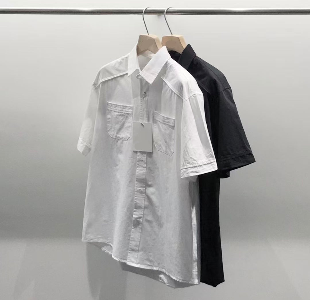 挺身短袖襯衫 男裝衫