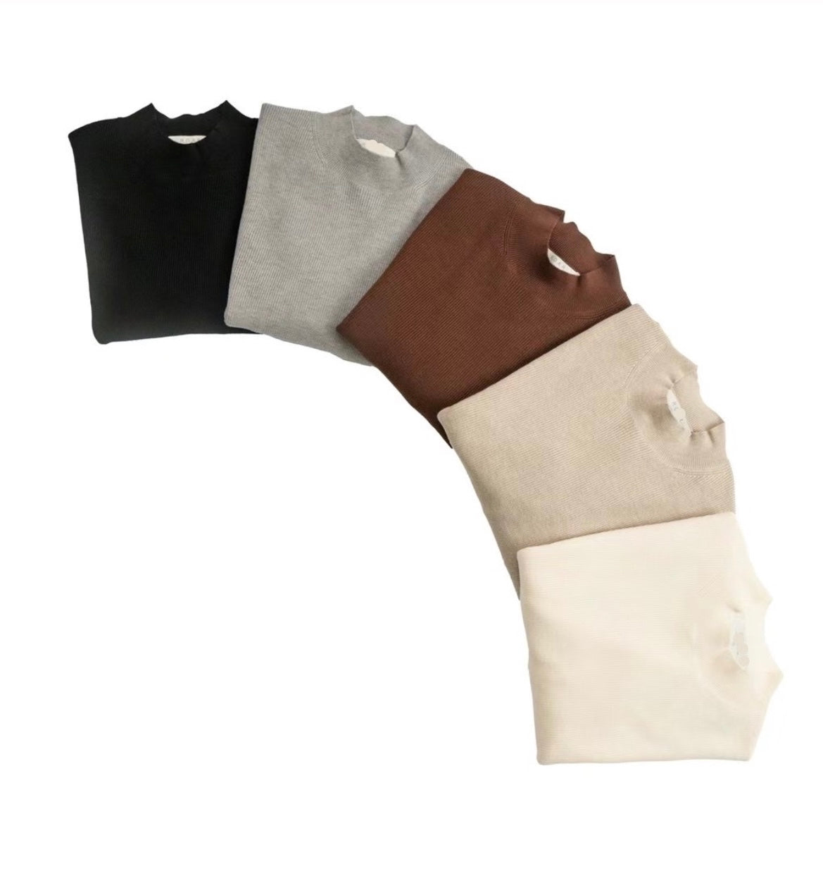 針織基本款半領上衣