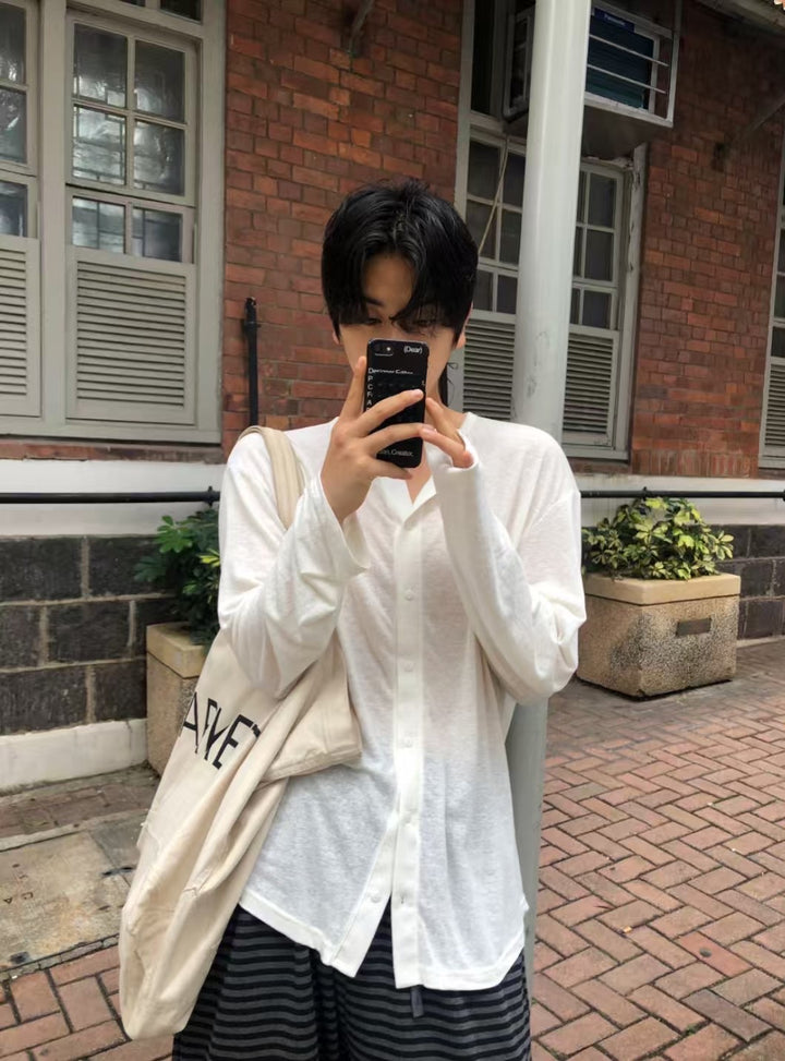 薄身襯搭長袖上衣