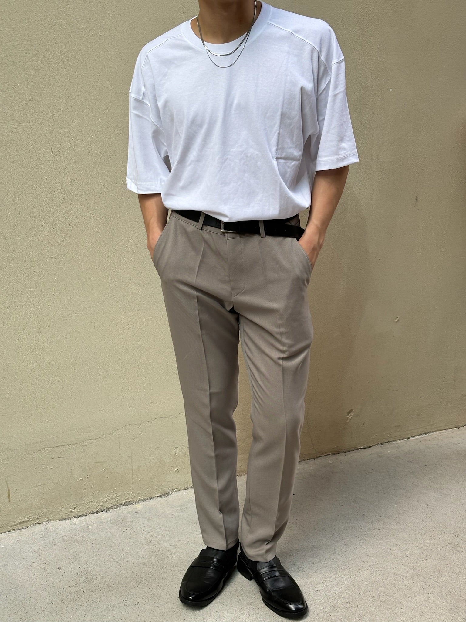 基本直腳長褲 香港男裝