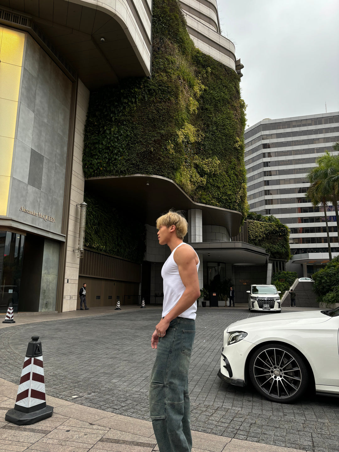 水洗刀紋牛仔褲 韓國男裝