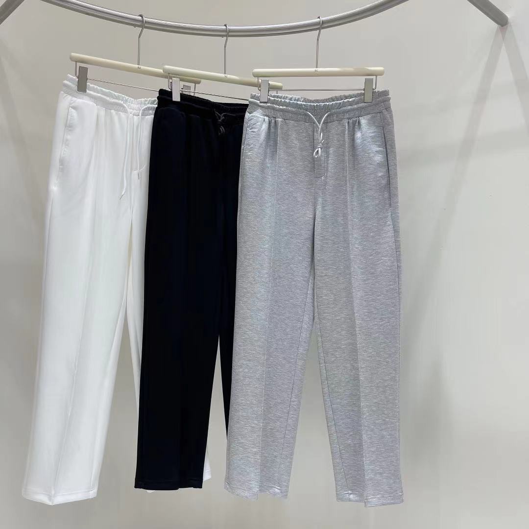 (超舒適!)黑色彈性落地褲 香港男裝褲