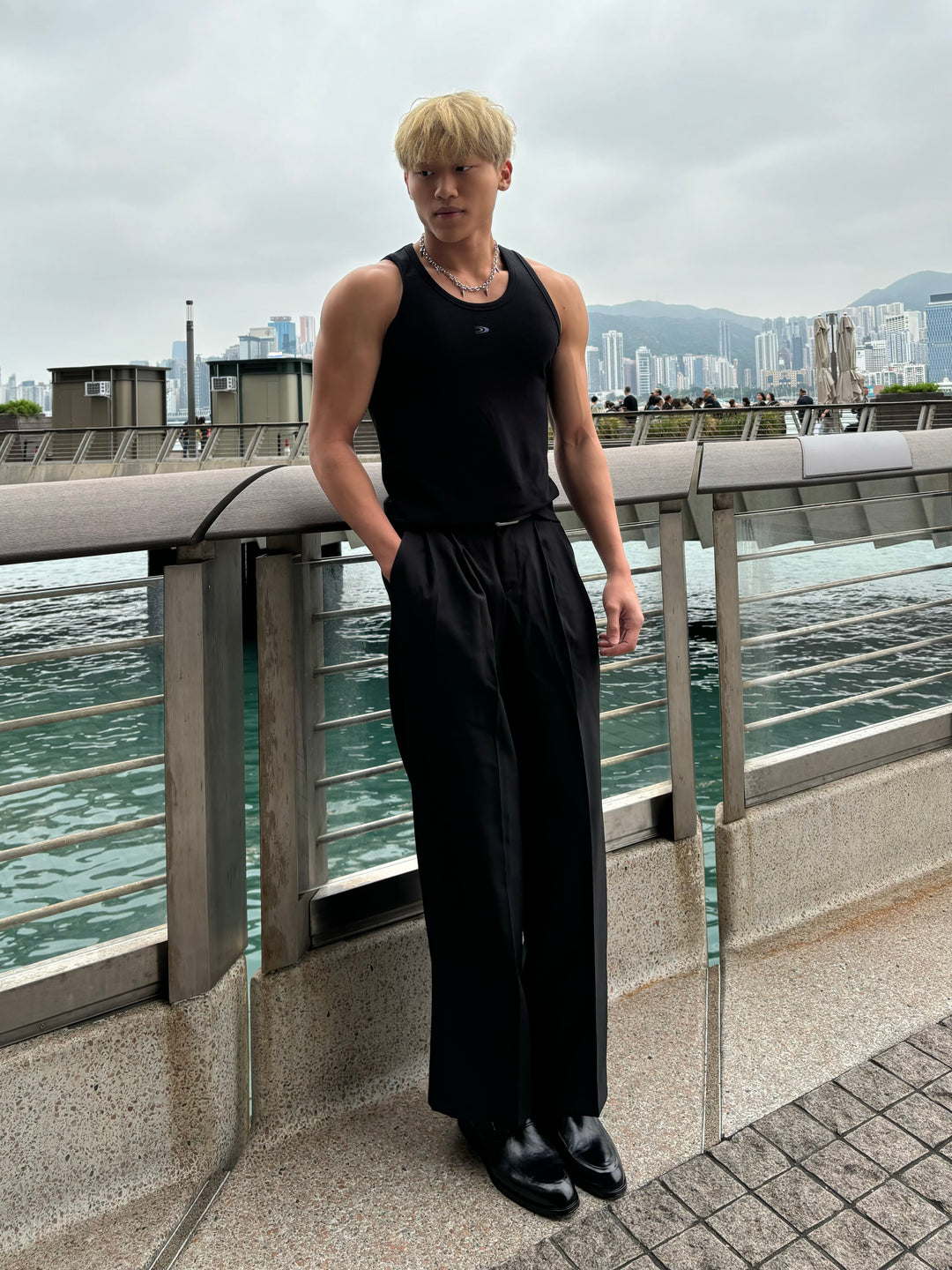 落地西裝長褲 韓國男裝