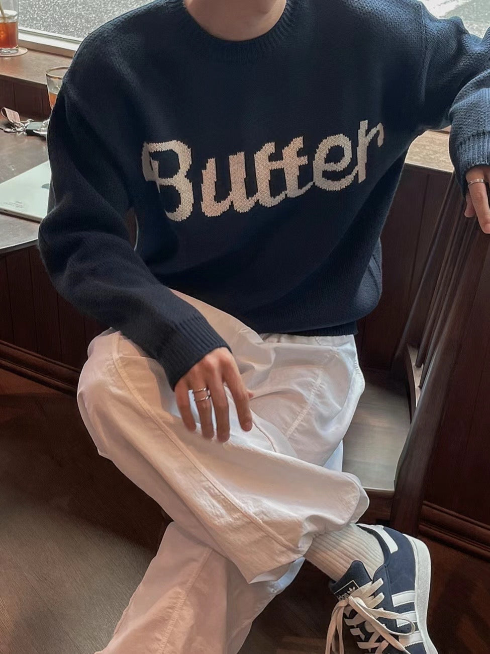 Butter圓領針織上衣