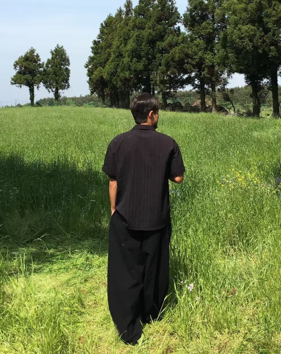 男女裝系列 寬鬆落地長褲