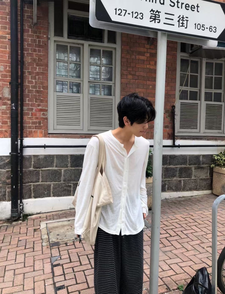 薄身襯搭長袖上衣