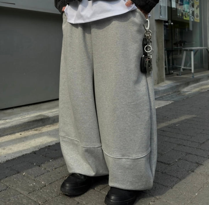 闊身落地棉長褲