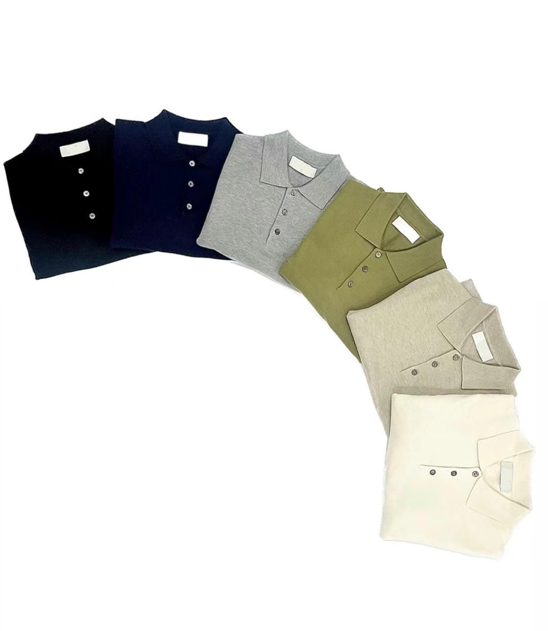 鈕扣領口基本款上衣