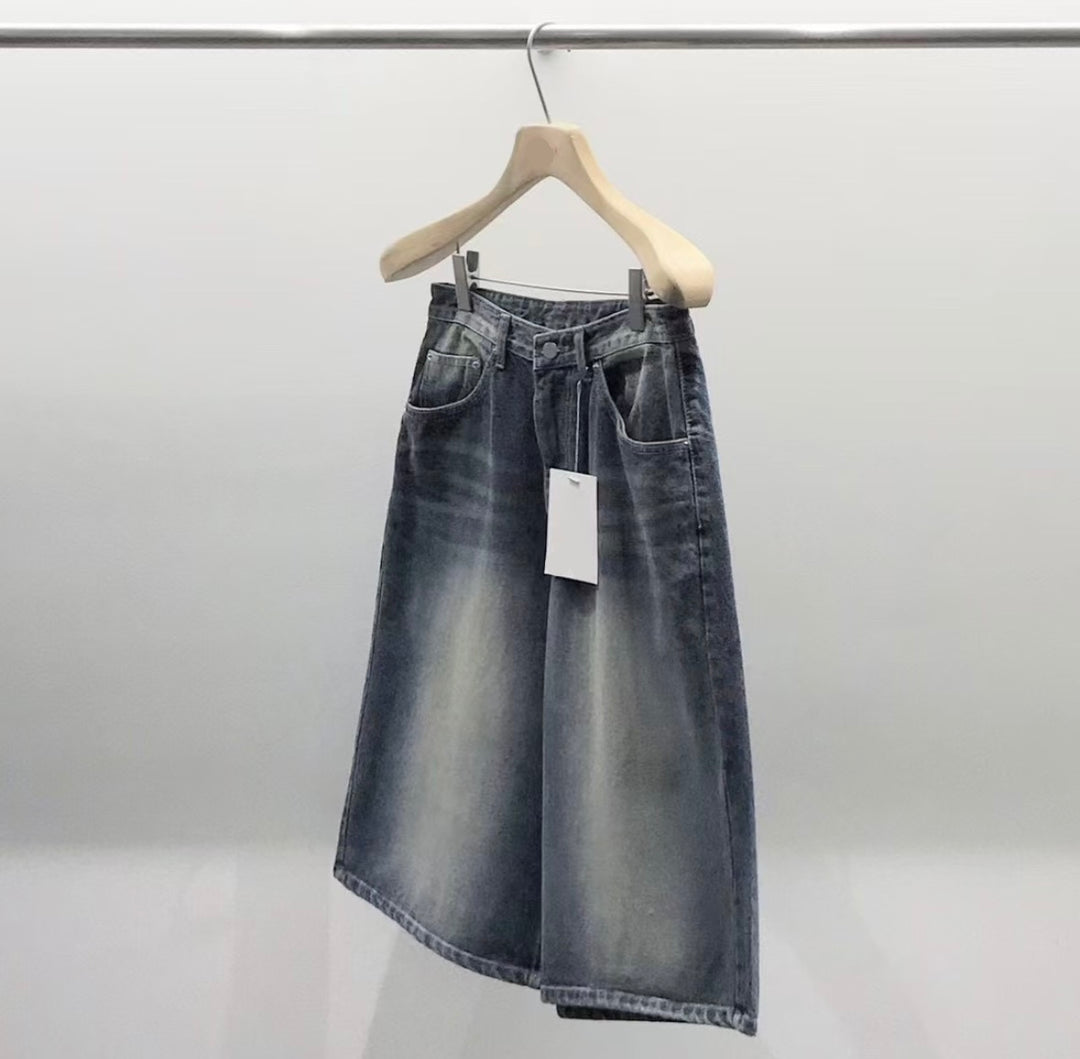 中長過膝牛仔褲 韓國男裝