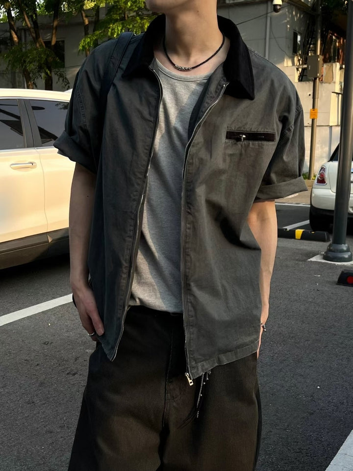 韓系短袖外套 韓國男裝