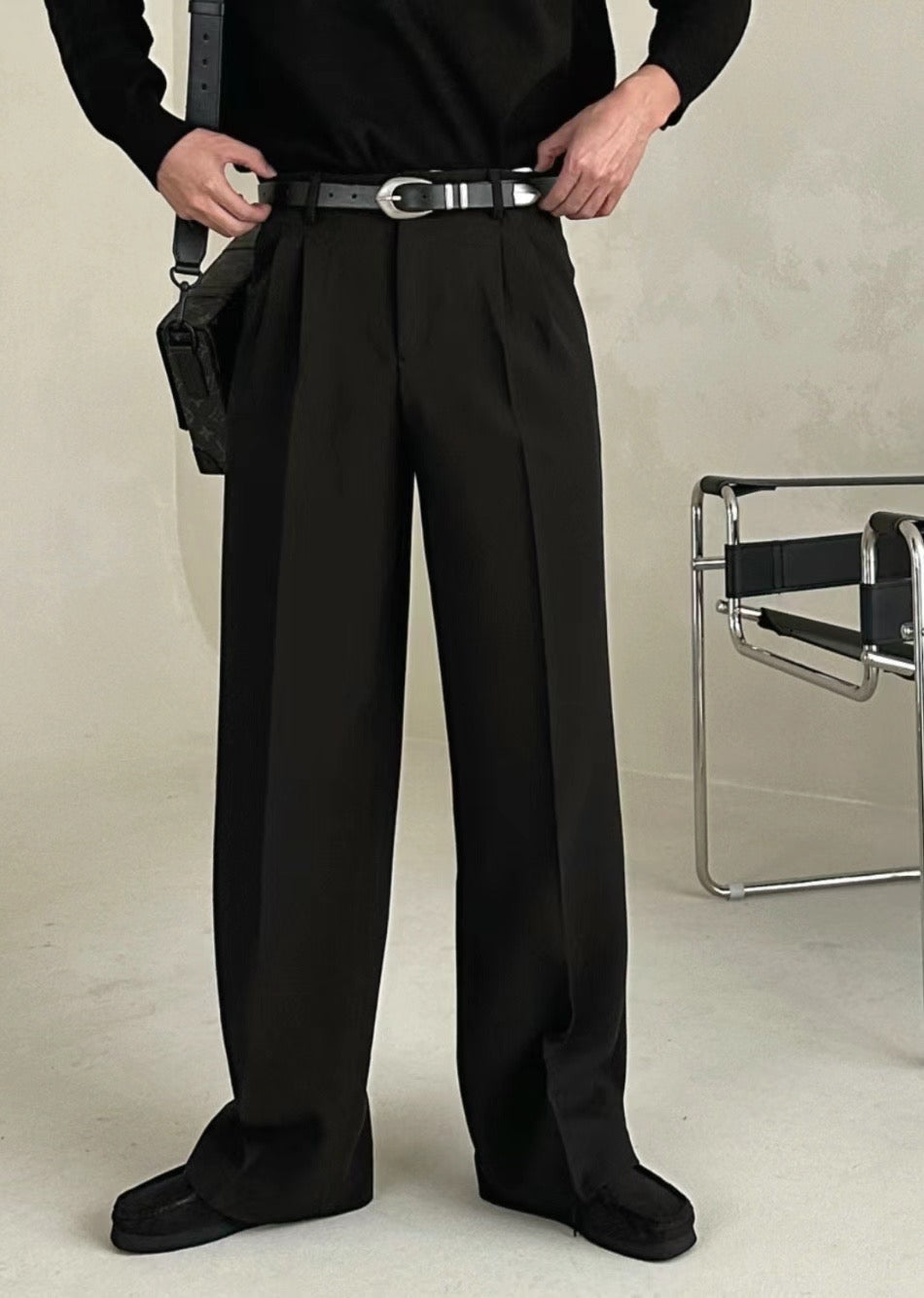 韓系基本款落地褲 (5色)