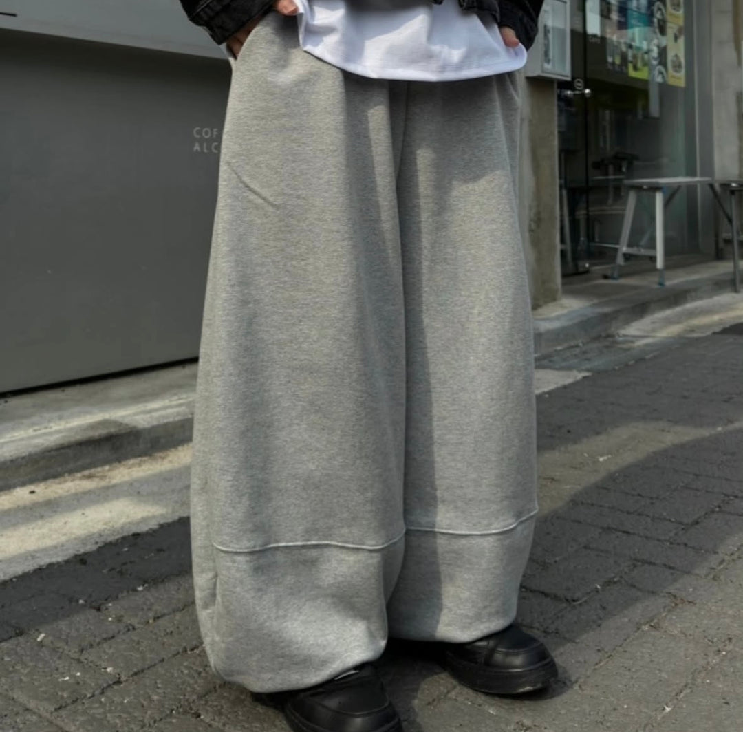 闊身落地棉長褲