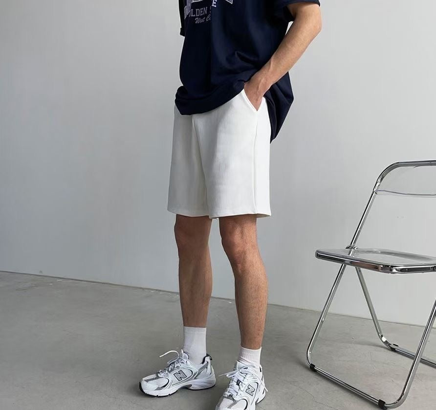 基本款棉質短褲- 韓國男裝