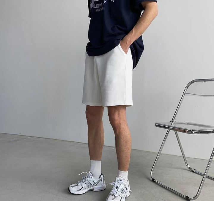 基本款棉質短褲- 韓國男裝