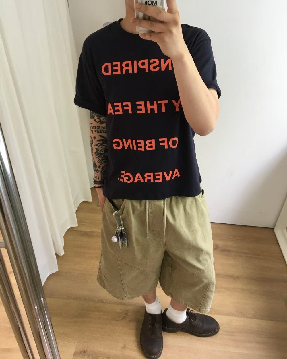拼接韓系牛仔褲