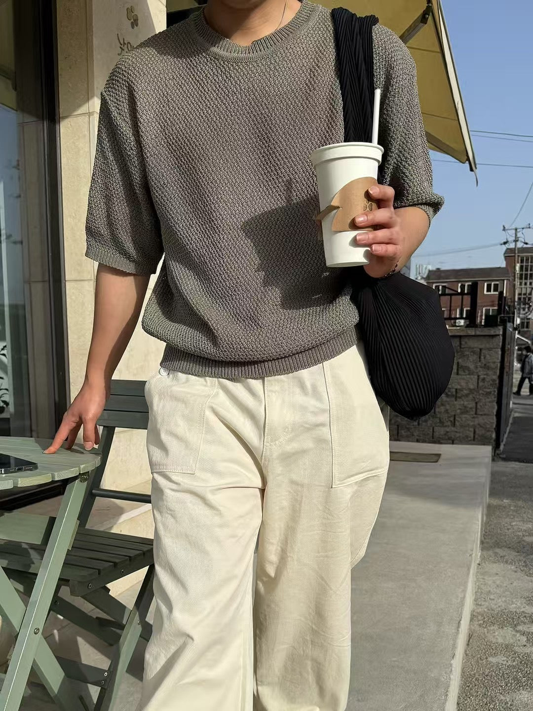 韓系質感短袖上衣