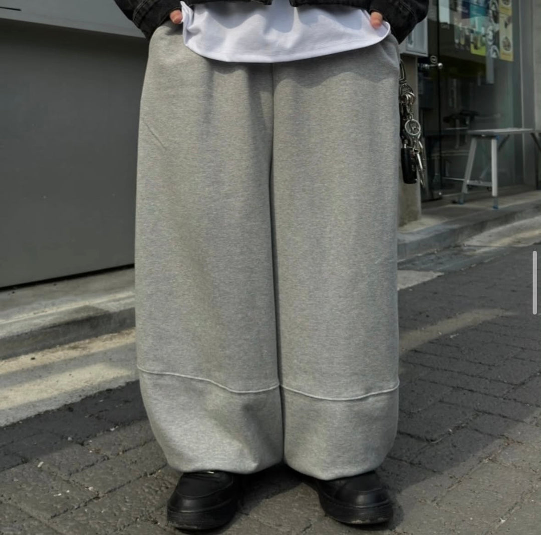 闊身落地棉長褲