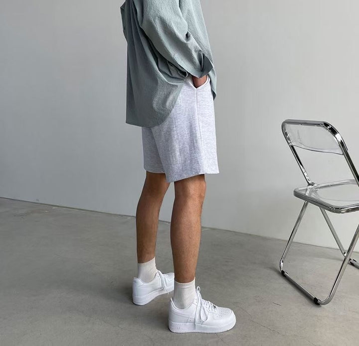 基本款棉質短褲- 韓國男裝