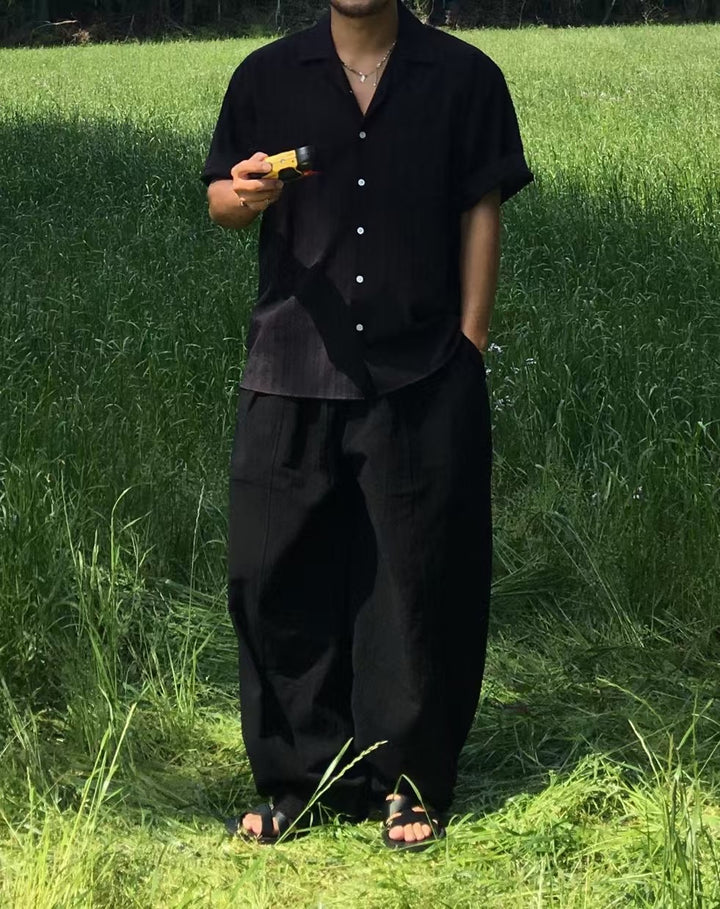 男女裝系列 寬鬆落地長褲