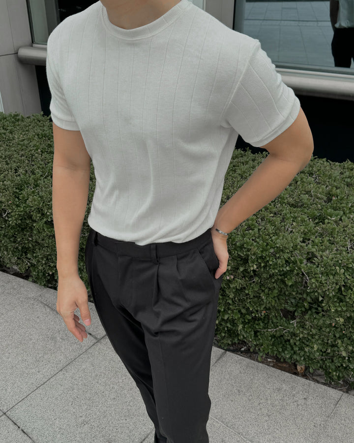 柔軟韓系短袖上衣 - 韓國男裝