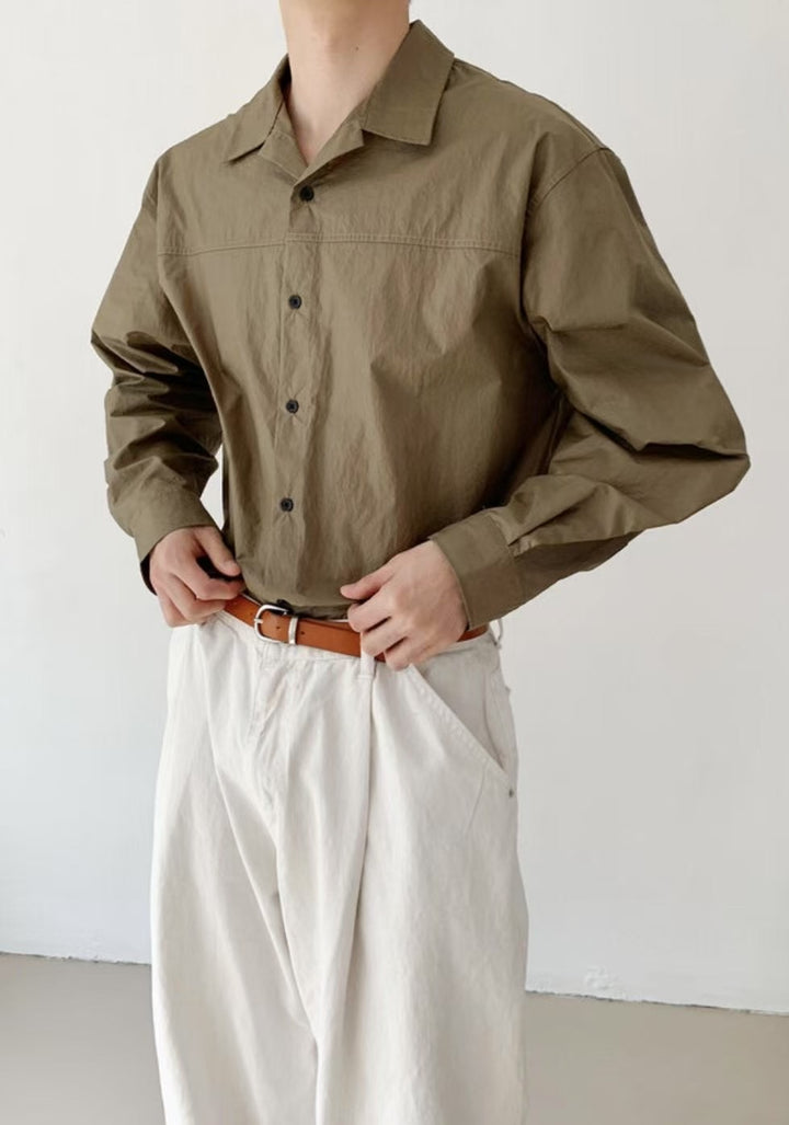 質感長袖襯衫