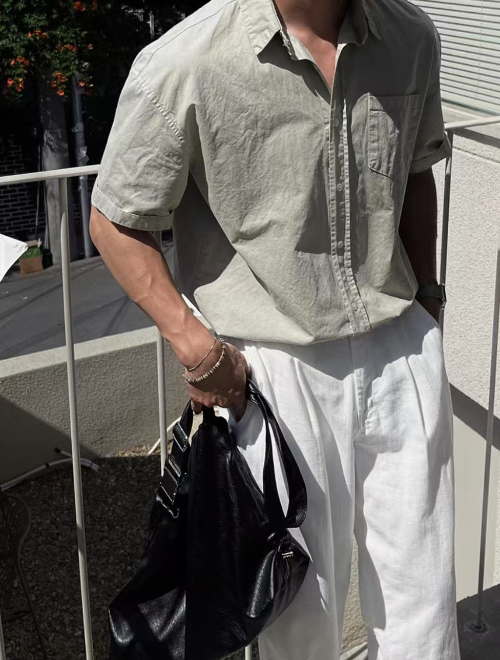 基本款短袖襯衫