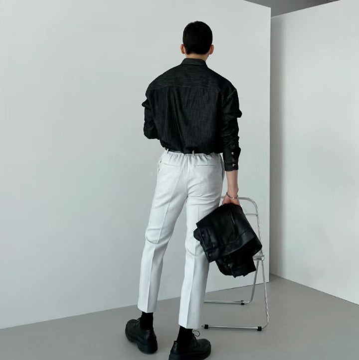 現貨 直腳九分長褲