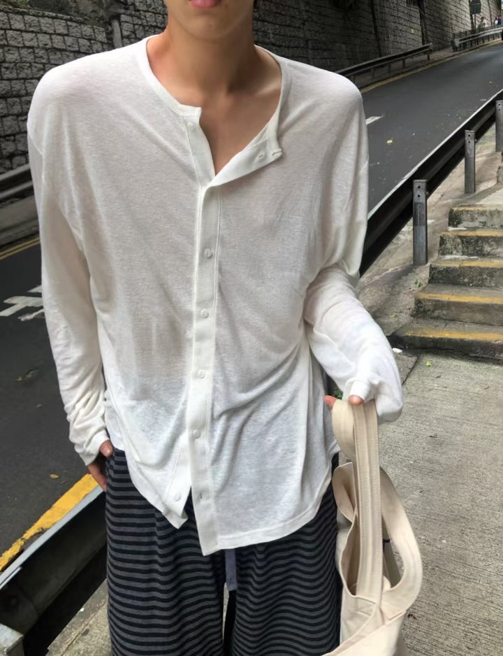 薄身襯搭長袖上衣