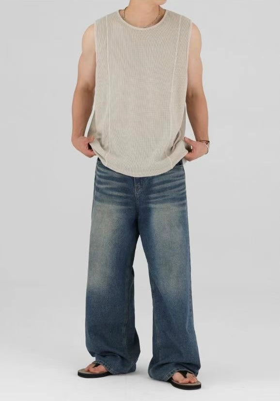 暗紋背心 韓國男裝