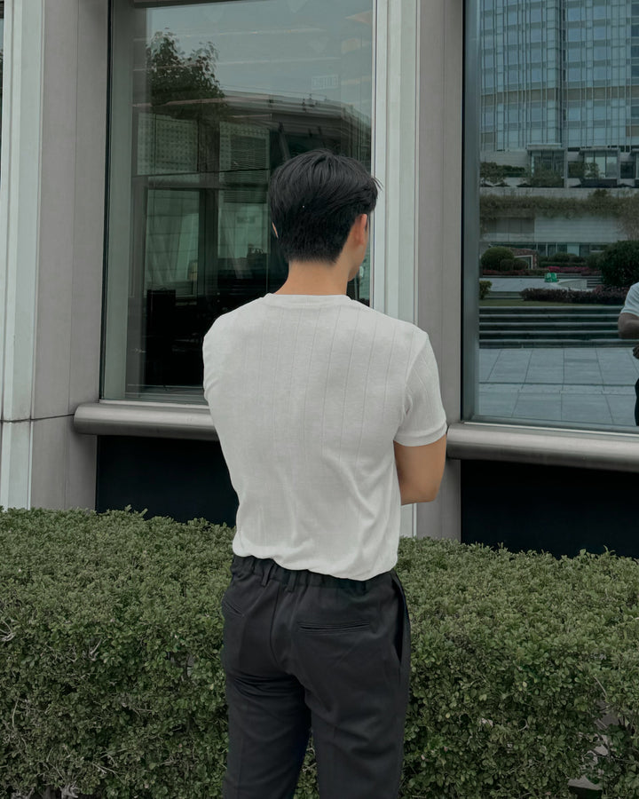 柔軟韓系短袖上衣 - 韓國男裝