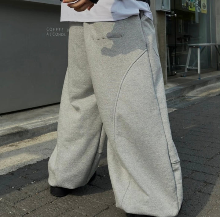 闊身落地棉長褲