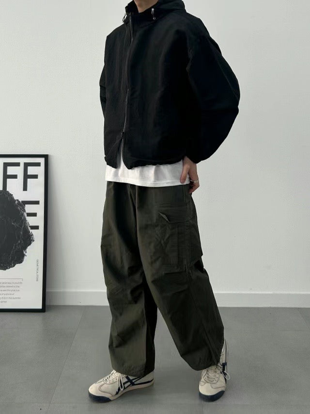 工裝落地長褲-韓國男裝褲