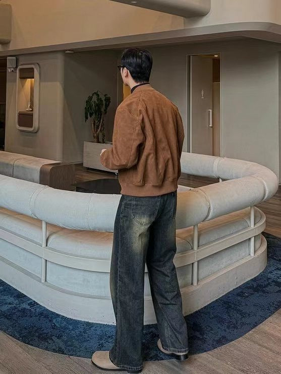 深藍色牛仔褲 韓國男裝褲