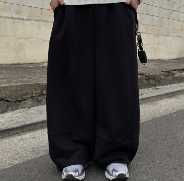 闊身落地棉長褲