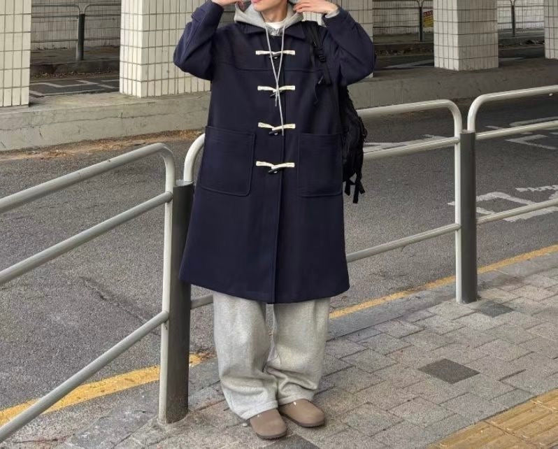 羊毛雙排鈕大褸