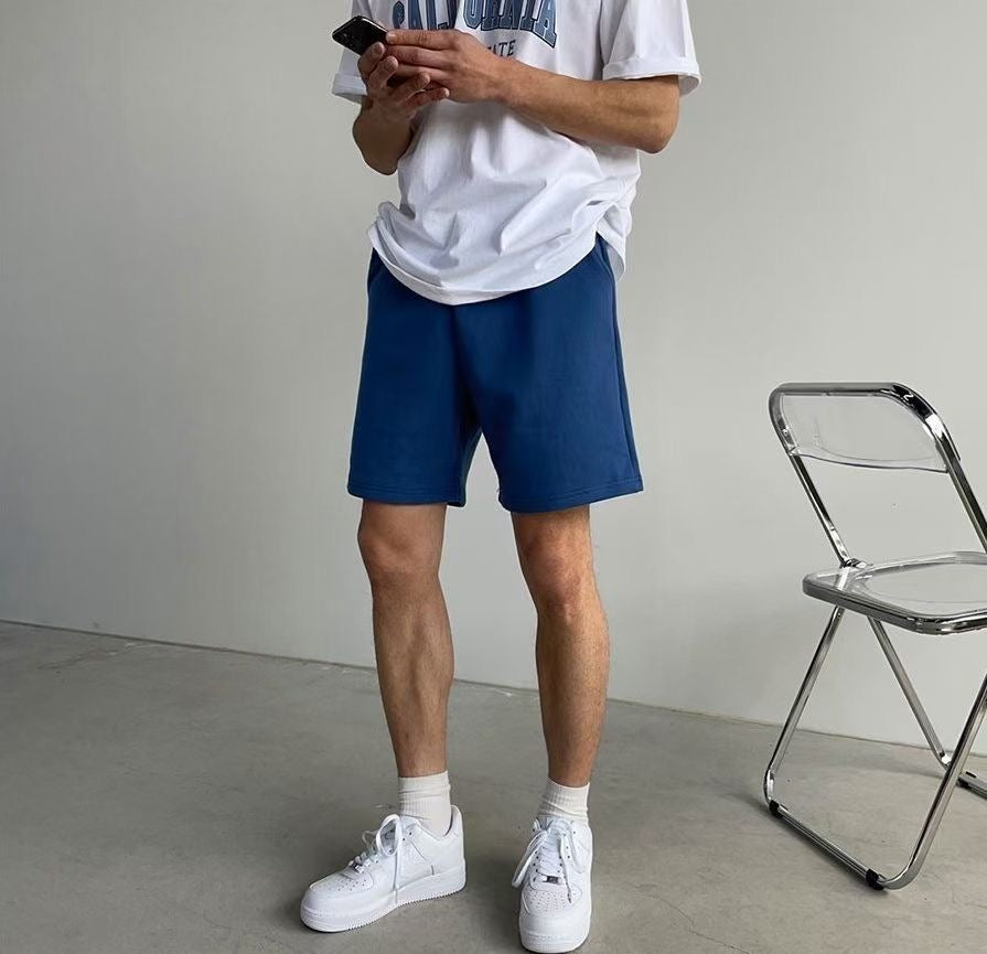 基本款棉質短褲- 韓國男裝