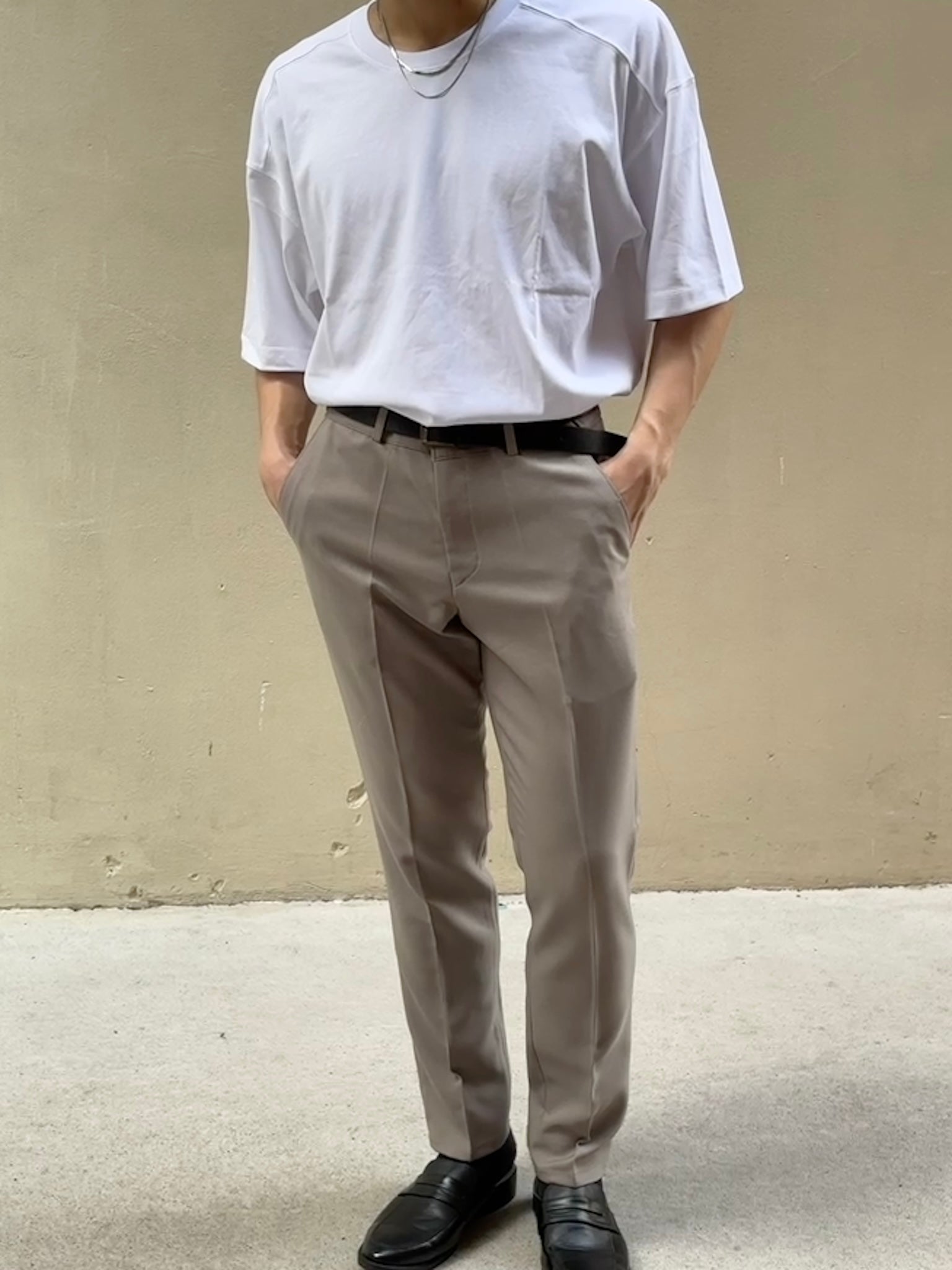 基本直腳長褲 香港男裝