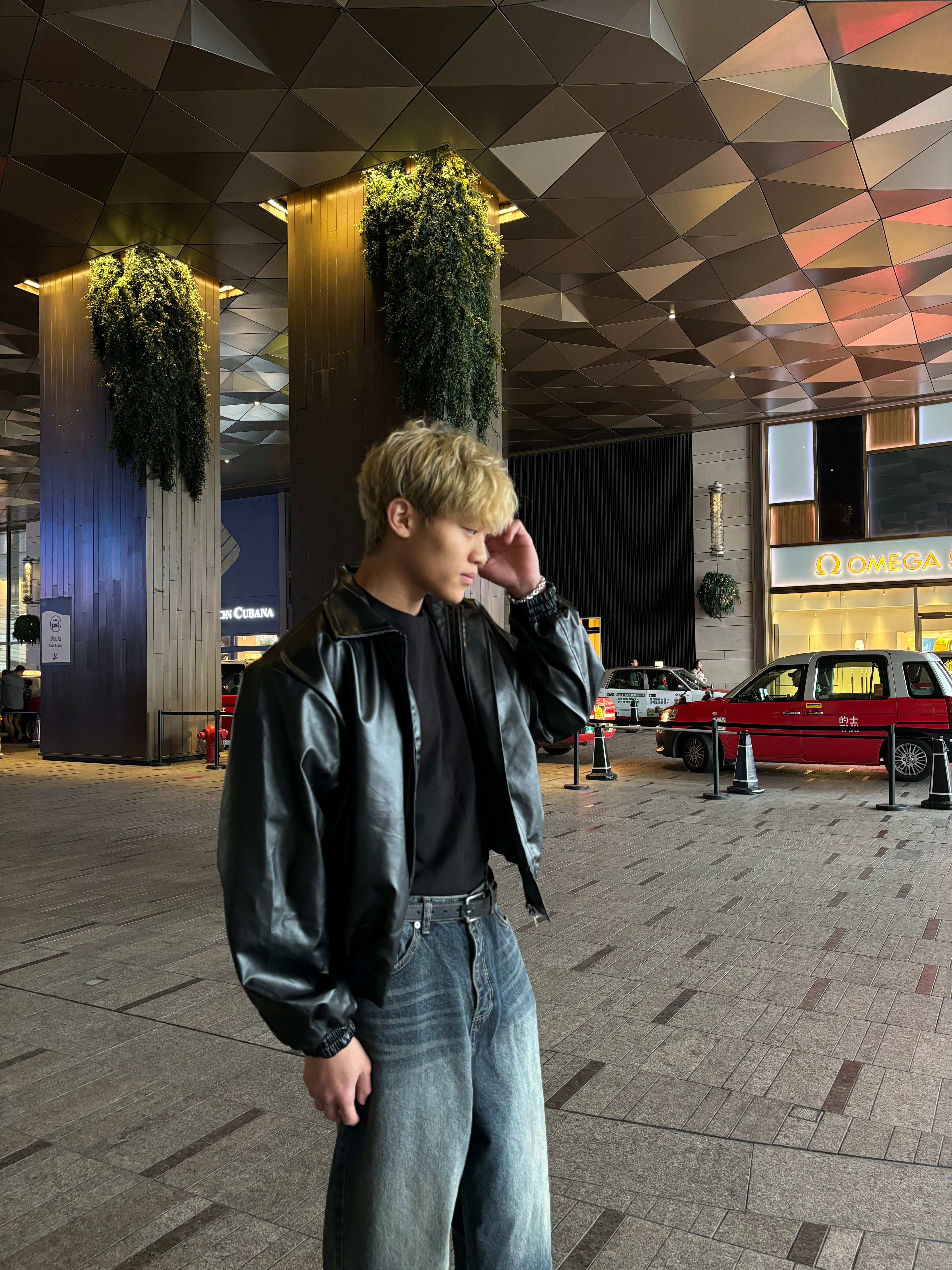 深藍落地牛仔褲 韓國男裝