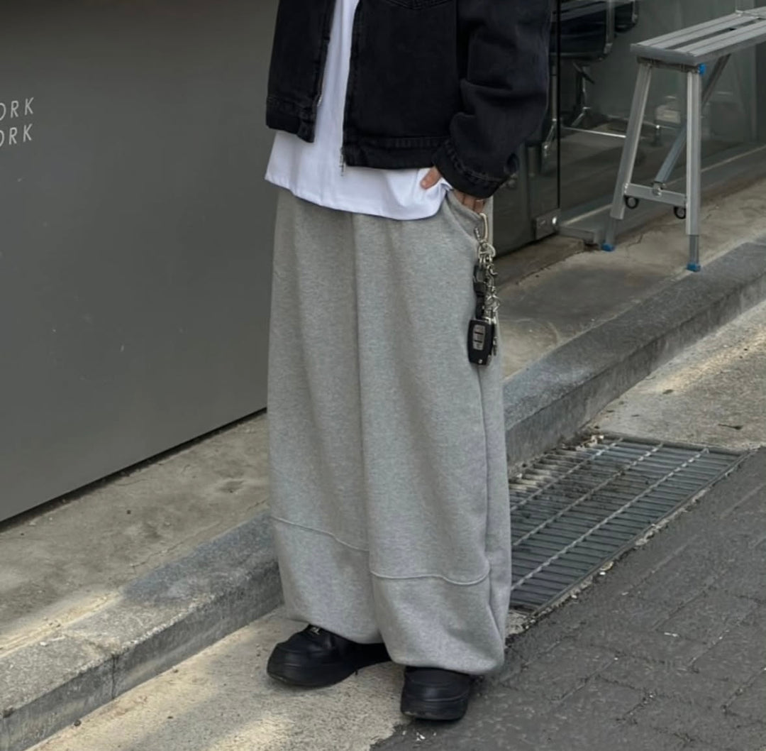 闊身落地棉長褲