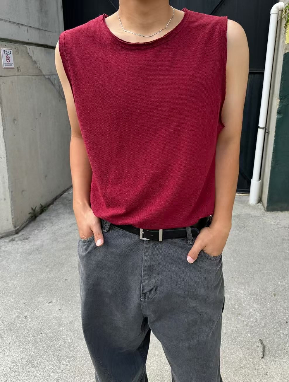 棉質襯搭背心