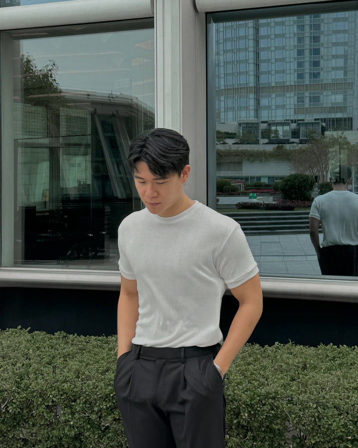 柔軟韓系短袖上衣 - 韓國男裝