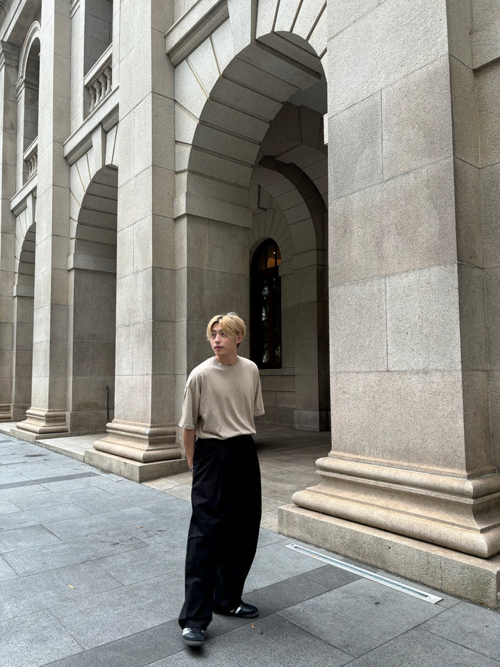 中袖寬鬆上衣 男裝衫