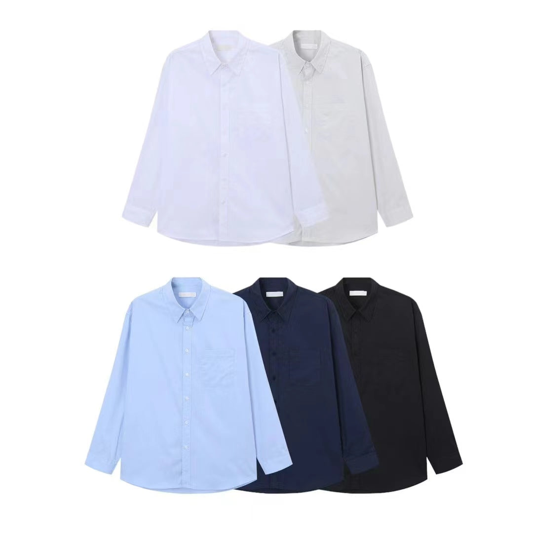 挺身日常襯衫-韓國男裝