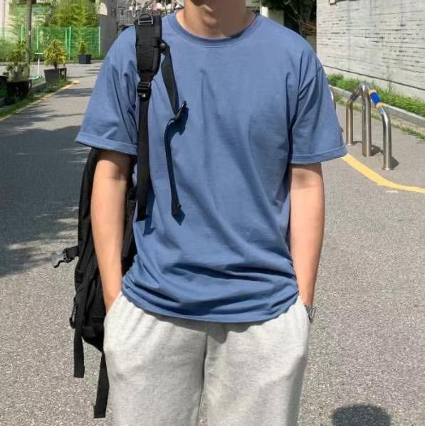 純色襯搭上衣 (15色) - 韓國男裝