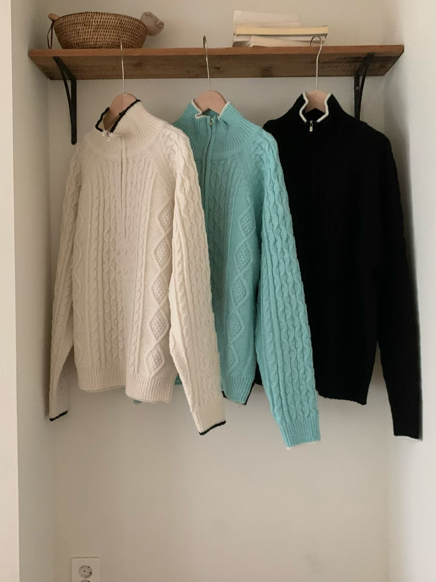 <情侶裝系列>麻花針織長袖上衣